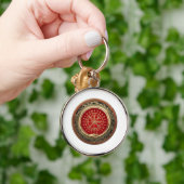[500] Vegvisir - Viking Gold Magic Runass Sleutelhanger (Hand)