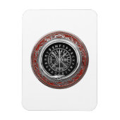 [500] Vegvisir - Viking Silver Magic Runass Magneet (Verticaal)