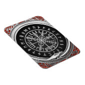 [500] Vegvisir - Viking Silver Magic Runass Magneet (Rechterzijde)