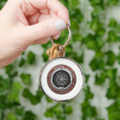 [500] Vegvisir - Viking Silver Magic Runass Sleutelhanger (Hand)