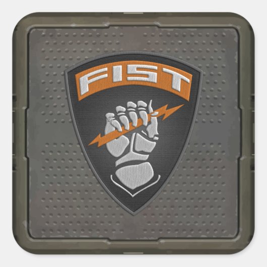 [500] Voorwaarnemer (FIST) [patch] Vierkante Sticker (Voorkant)
