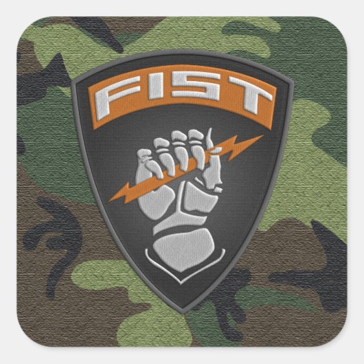[500] Voorwaarnemer (FIST) [patch] Vierkante Sticker (Voorkant)