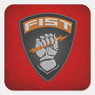 [500] Voorwaarnemer (FIST) [patch] Vierkante Sticker