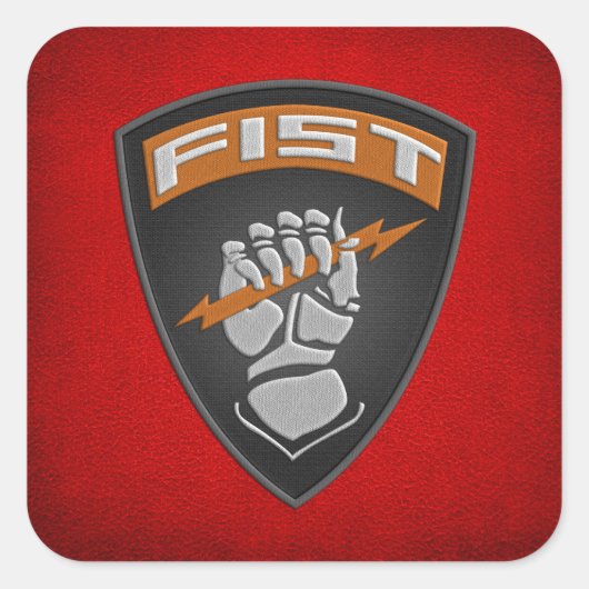 [500] Voorwaarnemer (FIST) [patch] Vierkante Sticker (Voorkant)