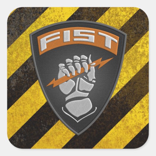 [500] Voorwaarnemer (FIST) [patch] Vierkante Sticker (Voorkant)