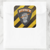 [500] Voorwaarnemer (FIST) [patch] Vierkante Sticker (Tas)