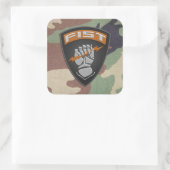 [500] Voorwaarnemer (FIST) [patch] Vierkante Sticker (Tas)