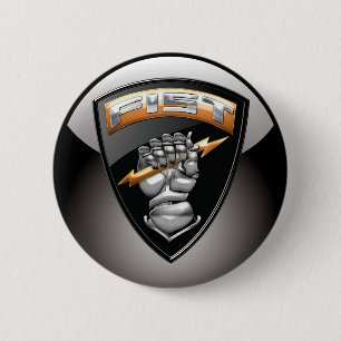 [500] Voorwaarts waarnemer (FIST) [Embleem] Ronde Button 5,7 Cm