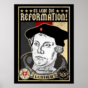 500e Jubileum Reformatie Luther Poster-Duits Poster
