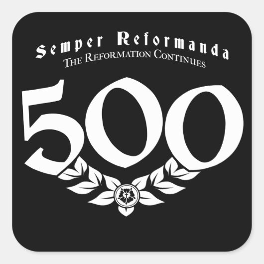 500e Jubileum Reformatie Stickers - 6 pack (Voorkant)