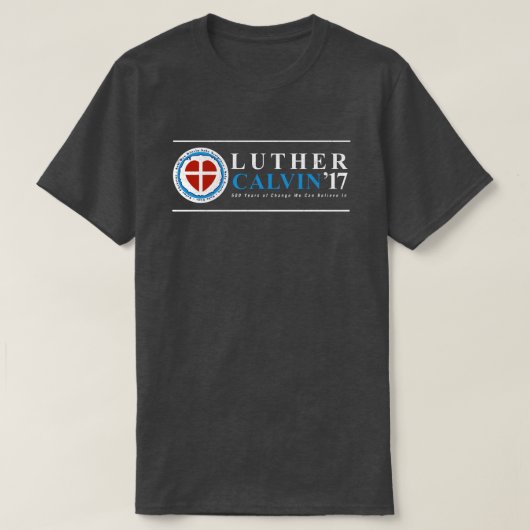 500e Jubileum Reformation Luther Calvin Shirt (Design voorkant)