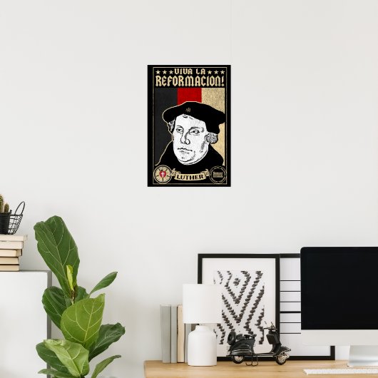 500e Jubileum Reformation Luther Poster (Thuiskantoor)