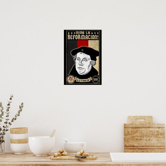 500e Jubileum Reformation Luther Poster (Keuken)