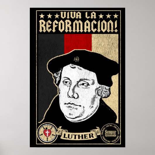 500e Jubileum Reformation Luther Poster (Voorkant)