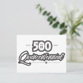 500ste Jubileum Briefkaart (Staand voorkant)