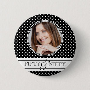 500ste verjaardag Classy Foto Ronde Button 5,7 Cm