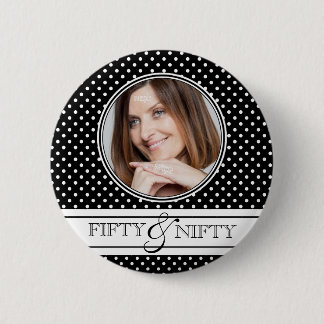 500ste verjaardag Classy Foto Ronde Button 5,7 Cm