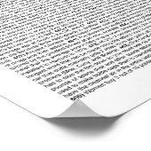 501 Dingen die je niet kende (wit) Poster (Hoek)