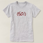 (501) Gebiedscode T-shirt (Design voorkant)