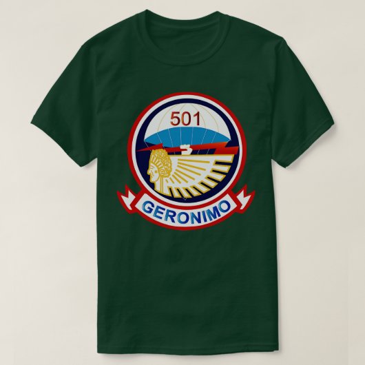 501 Parachute Infanterie Regiment wo TXT T-shirt (Design voorkant)