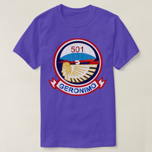 501 Parachute Infanterie Regiment wo TXT T-shirt (Design voorkant)