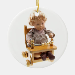 501 Sasha-Baby honing blond Sandy-Ornament Keramisch Ornament