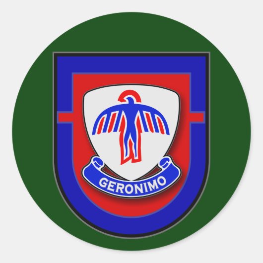 501e Infanterieregiment - 1e Bataljon Flash Ronde Sticker (Voorkant)