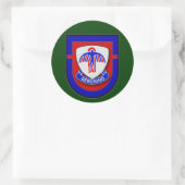 501e Infanterieregiment - 1e Bataljon Flash Ronde Sticker (Tas)