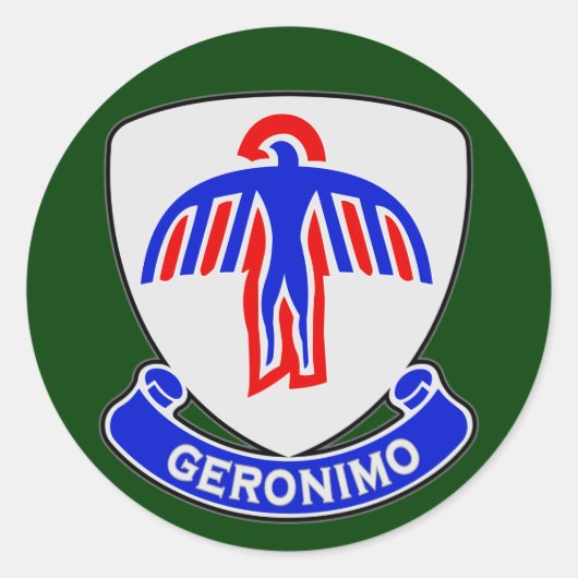 501e infanterieregiment (in de lucht) DUI Ronde Sticker (Voorkant)