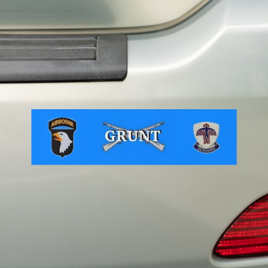 501e Infanteriex GRUNT Bumpersticker (Op auto)