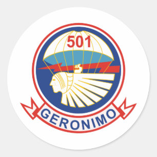 501e parachute infanterie (PIR) Insignia Ronde Sticker