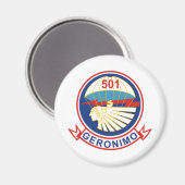 501e Parachute Infantry Regiment (PIR) Insignes Magneet (Voorkant / Achterkant)