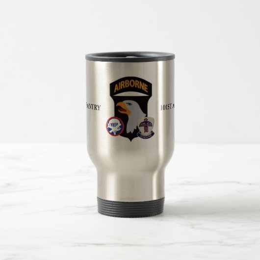 501ST INFANTRY 101ST LUCHTVAARTVERKEER MUG REISBEKER (Center)