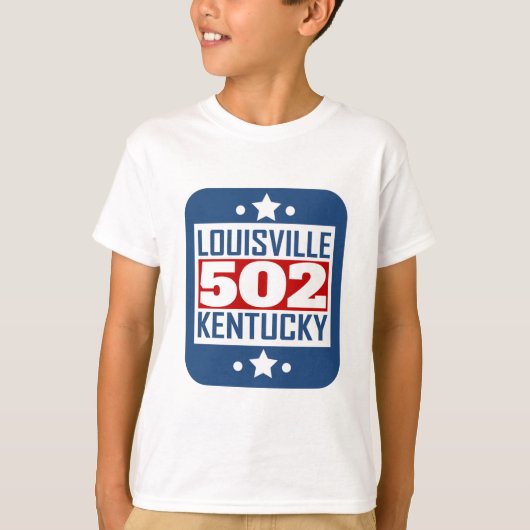 502 Louisville KY Area Code T-shirt (Voorkant)