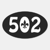 502 OVALE STICKER (Voorkant)