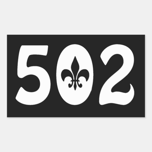 502 RECHTHOEKIGE STICKER (Voorkant)