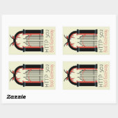 502 Slechte gateway Rechthoekige Sticker (Vel)