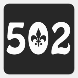 502 VIERKANTE STICKER