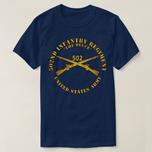502e Infanterie Regt De Deuce Infanterie BR T-shirt (Design voorkant)