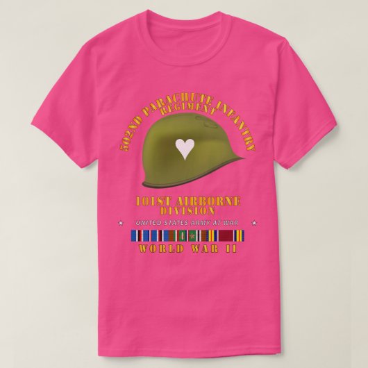 502e PIR 101e Helm WWII w EUR SVC T-shirt (Design voorkant)
