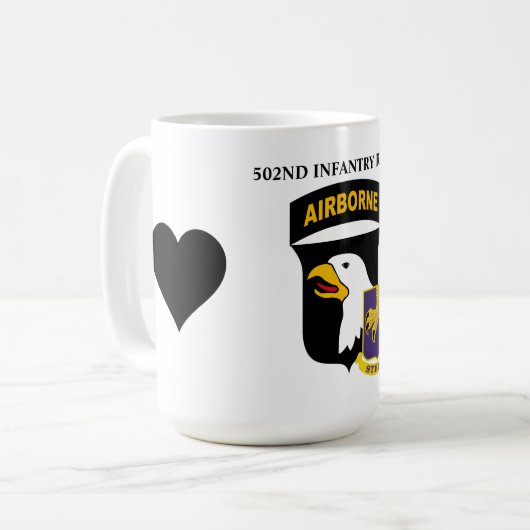 502ND INFANTRY KOFFIEMOK (Voorkant links)