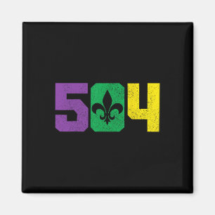 504 Area Code Pride Nola New Orleans Louisiana Mar Magneet