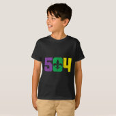 504 Area Code Pride Nola New Orleans Louisiana Mar T-shirt (Voorkant volledig)