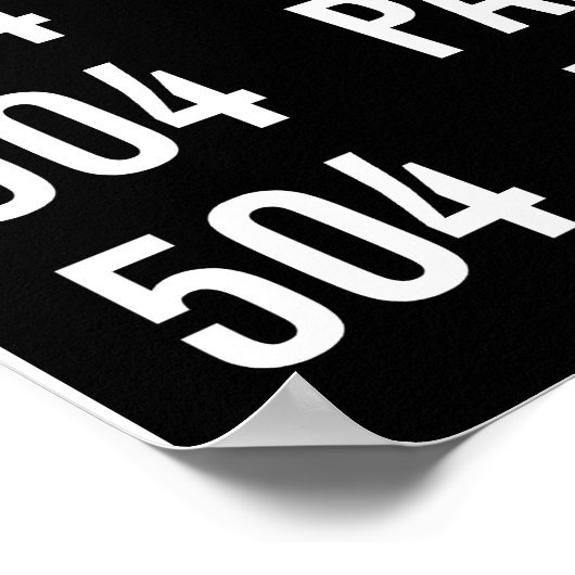 504 KING Replica Rollsign (CLRV) Poster (Hoek)