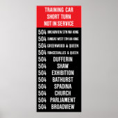 504 KING Replica Rollsign (CLRV) Poster (Voorkant)