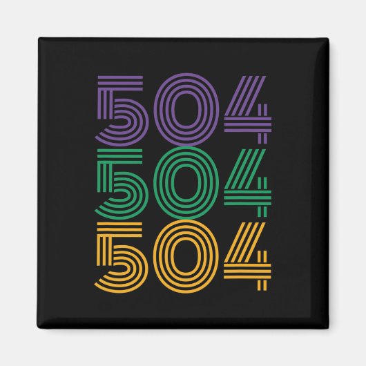 504 Mardi Gras 2025 Grappig Carnaval Kostuum Outfi Magneet (Voorkant)