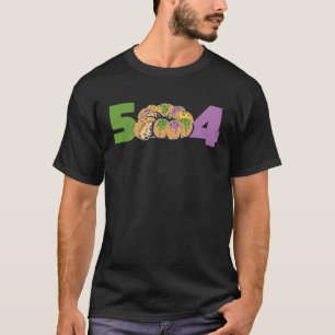 504 Mardi Gras King Cake Nieuwe Orléans Parade Car T-shirt
