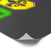 504 Mardi Gras New Orleans Louisiana Carnival Men  Poster (Hoek)