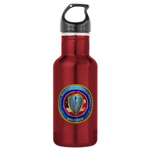 504de MI Militaire Inlichtingendienst Brigade Waterfles (Voorkant)