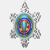 504e brigade van de militaire inlichtingendienst tin sneeuwvlok ornament (Rechts)